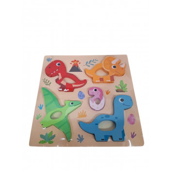 DINOSAUR CRAFT KIDS PUZZLE 17X17CM