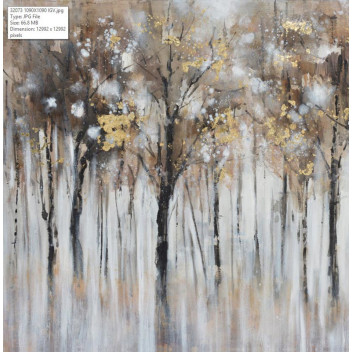 TWILIGHT TREES STRETCHED CANVAS 1000 X 1000