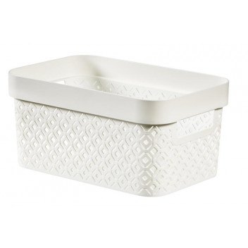 TERRAZZO WHITE STORAGE BASKET 4.5L