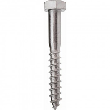 SAFETOP ZINC HEXAGON COACH SCREW 12X125MM 5PER PACK