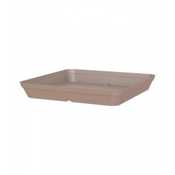 SAUCER PLASTIC CAPRI SQUARE TAUPE 35CM ARTEVASI