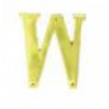 EUROBRASS BRASS W LETTER 75MM