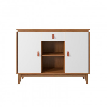 DIAMANTE BUFFET CABINET CEDAR WHITE 2XDOOR 1XDRAWER