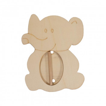 WOOD ELEPHANT PICTURE FRAME