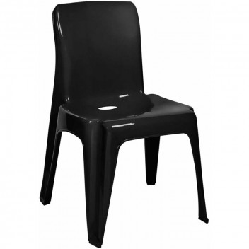 DEZI BLACK POLYPROPYLENE HEAVY DUTY CHAIR 470X790X450MM