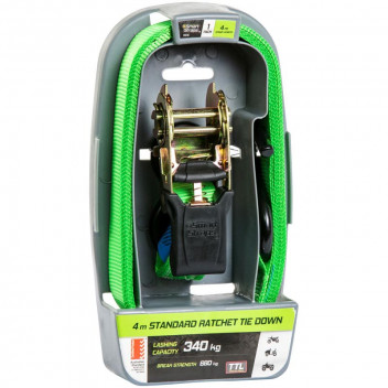 SMART STRAP RATCHET PAD STRAP GREEN 4M 340KG