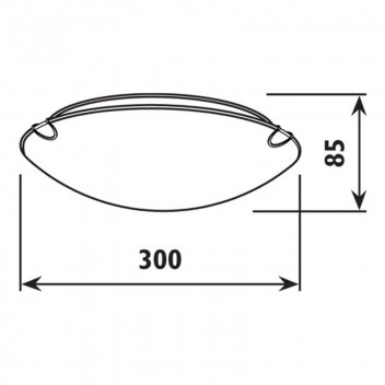 RADIANT CEILING LIGHT 2XE27 300MM