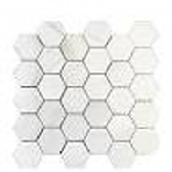 MILKY WHITE HEXAGON POLISHED MOSAIC 280X275MM