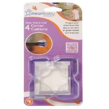 DREAMBABY CUSHION CORNER SHELF AND GLASS TABLE 4PIECE