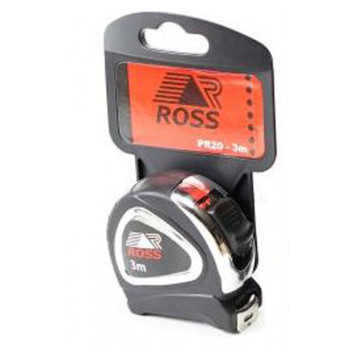 ROSS CHROME HEAVY DUTY MEASURE TAPE 3M