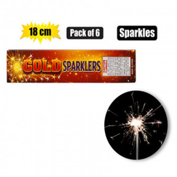 PARTY SPARKLERS 18CM 6PACK