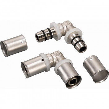 RIFENG NICKEL PLATED EQUAL ELBOW 25MM