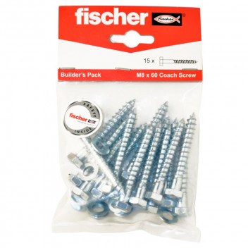 FISCHER COACH SCREW 15PIECE