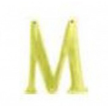 EUROBRASS BRASS M LETTER 75MM