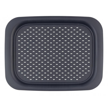 WENKO ANTHRACITE ANTI SLIP SERVING TRAY