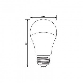 EUROLUX LED BULB A60 E27 DAYLIGHT 12W 240V