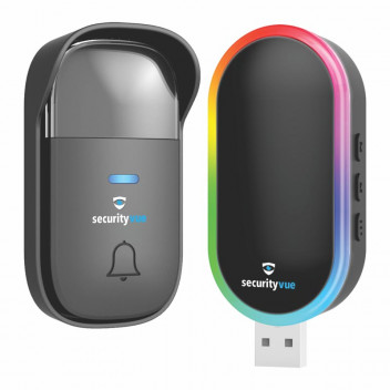 CHIME DOOR SVWDC9USBB  WIRELESS WITH KINETIC ENERGY BLACK SECURITYVUE