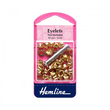 GOLD CRAFT EYELETS 40PP