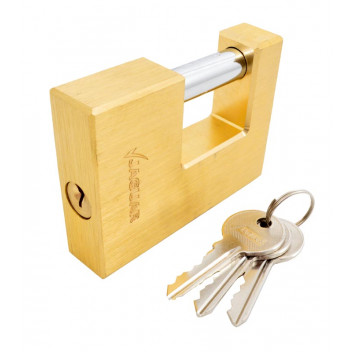 PADLOCK INSURANCE   J700-90CLAM BRASS 90MM   JAGUAR