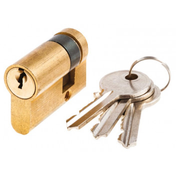 CYLINDER EURO HALF  J500BR45CLAM BRASS 45MM   JAGUAR