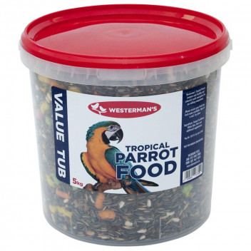 VALEMOUNT VALUE TUB TROPPICAL PARROT BIRD FOOD 5KG