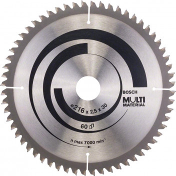 BOSCH MULTI SAW BLADE 216X30X2.5MM 60TEETH