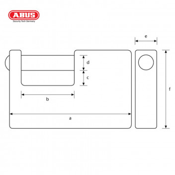 ABUS TITALIUM INSURANCE SINGLE BLISTER PADLOCK 70MM