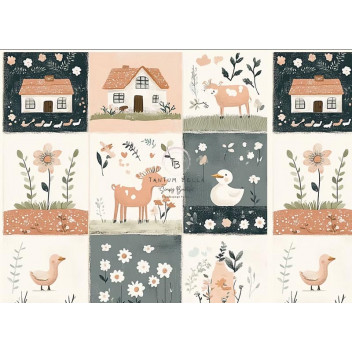 DECOUPAGE COUNTRYSIDE CHARM A4