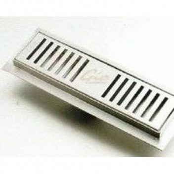 GIO STAINLESS STEEL NATURAL CHANNEL SHOWER GRATE 250MM