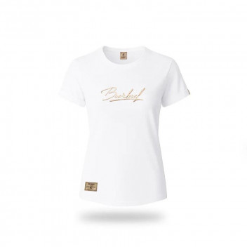 WHITE METALLIC PUFF LADIES T-SHIRT 3XLARGE