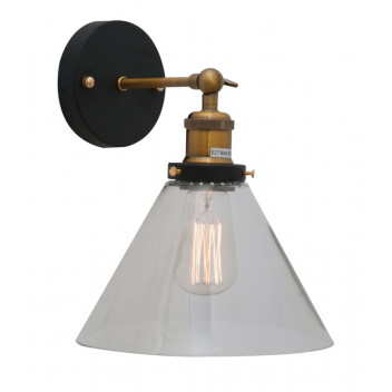 EUROLUX FUNNELLO WALL LIGHT ANTIQUE BRASS