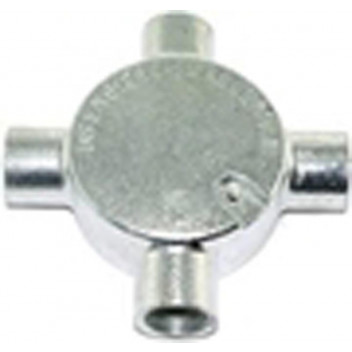 GALVANIZED 4WAY CONDUIT BOX 20MM