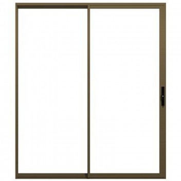 BRONZE ALUMINIUM SLIDING DOOR WITH CYLINDER LOCKSET INCLUDED 1800X2100MM
