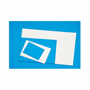 CRAFT ENGRAVING MAT BLUE & WHITE LINES, DOUBLE-SIDED, 22X15CM