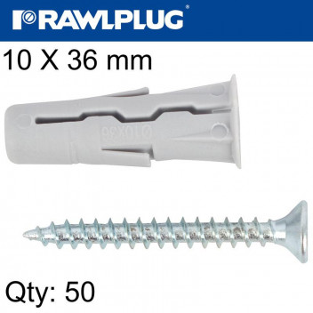 Universal Plug Uno 10 X 36mm 50 Pack