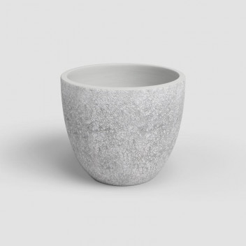 ARTEVASI HESTIA LIGHT GREY CERAMIC POT 28CM