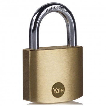 YALE ESSENTIAL SOLID BRASS PADLOCK 40MM