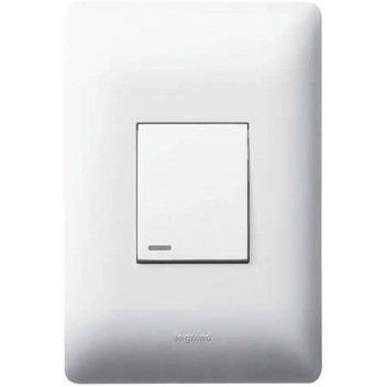 LEGRAND YSALIS WHITE LIGHT SWITCH 1L 2W 50X101MM