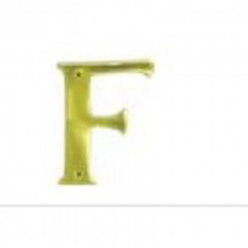 EUROBRASS BRASS F LETTER 75MM