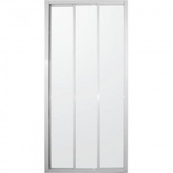 DOOR SHOWER TRI SLIDER WHITE 900X1850MM