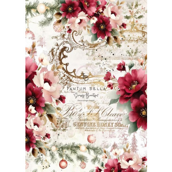 BLOOMING WHISPERS DECOUPAGE A3