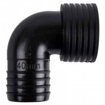 INSERT FEMALE ELBOW 90 DEGREE NYLON BLACK 20MM