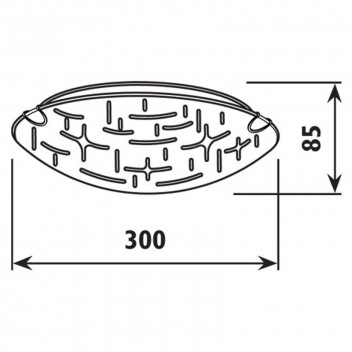 RADIANT CEILING LIGHT 2XE27 300MM