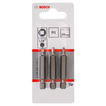 BOSCH EXTRA HARD R1 SCREWDRIVER BITS 49MM 3PIECE