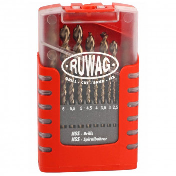 Ruwag Grip Box Turbo Metal Drill Set 19 pc