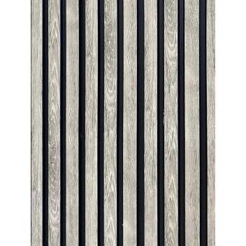 UPPER EDGE GREYWOOD BLACK WOOD PLASTIC CLADDING WALL PANEL 2400X122X12