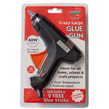 CRAFT GLUE GUN 11MM 40W WITH 2 GLUE STICKS