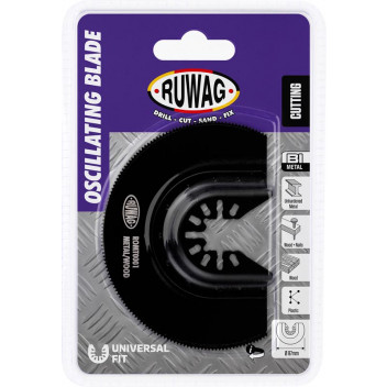 RUWAG OSCILLATING MULTI-TOOL RADIAL BLADE WOOD & METAL 87MM