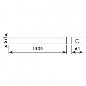 RADIANT 4FT CLOSED CHANNEL KKB24 DOUBLE LED FITTING