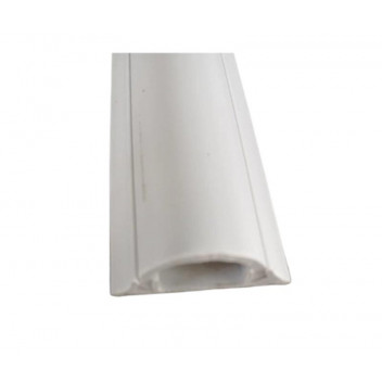 WHITE HALF MOON TRUNKING WITH DOUBLE SIDED TYPE 35MM X 10MM X 2M
